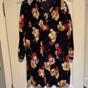 Old Navy Floral Dress Lace-Up